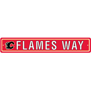 Fremont Die Calgary Flames Plastic Street Sign