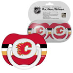 First Time Fan Calgary Flames 2-Pack Baby Pacifier Set