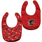 Calgary Flames 2-Piece Baby Bib Set by Mighty Mac