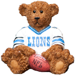 Elby Gifts Detroit Lions Power Play Teddy Bear Figurine