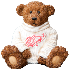 Detroit Red Wings Powerplay Teddy Bear Figurine by Elby Gifts