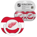 First Time Fan Detroit Red Wings 2-Pack Baby Pacifier Set