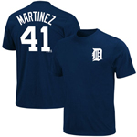 Majestic Detroit Tigers #41 Victor Martinez Player Name & Number T-Shirt