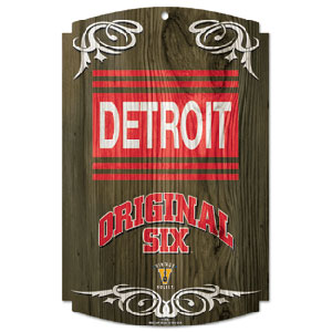 Wincraft Detroit Red Wings Vintage Wood Sign