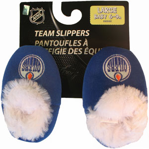 Forever Collectibles Edmonton Oilers Baby Bootie Slippers