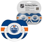 First Time Fan Edmonton Oilers 2-Pack Baby Pacifier Set