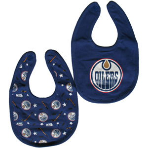 Edmonton Oilers 2-Piece Baby Bib Set by Mighty Mac