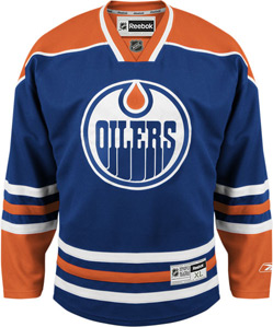 Reebok Edmonton Oilers Big & Tall Premier Replica Home NHL Hockey Jersey