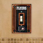 The Memory Company Philadelphia Flyers Single Art Glass Light Switch Plate Cover