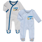 Detroit Lions Newborn Football's Best 2-Piece Long Sleeve Coverall Set by Outerstuff