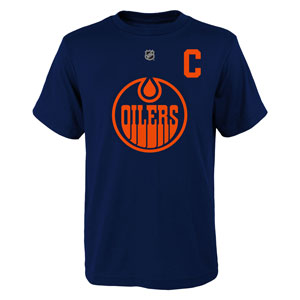 Connor McDavid Edmonton Oilers Youth 3rd Jersey Captain Name and Number T-Shirt by Outerstuff