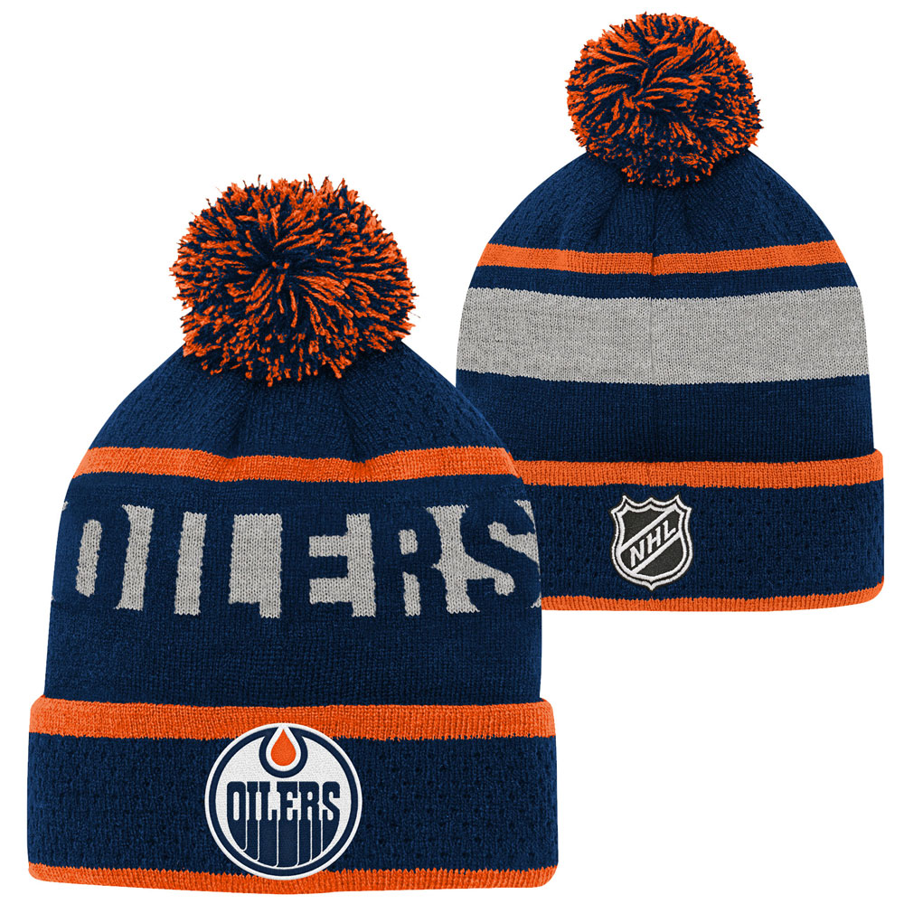 TheSportsDen.ca Edmonton Oilers Youth Breakaway Jacquard Cuffed Knit