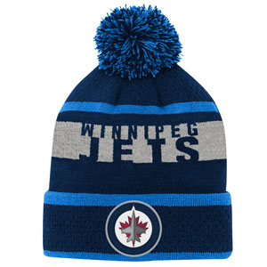 Winnipeg Jets Youth Breakaway Jacquard Cuffed Knit Hat by Outerstuff