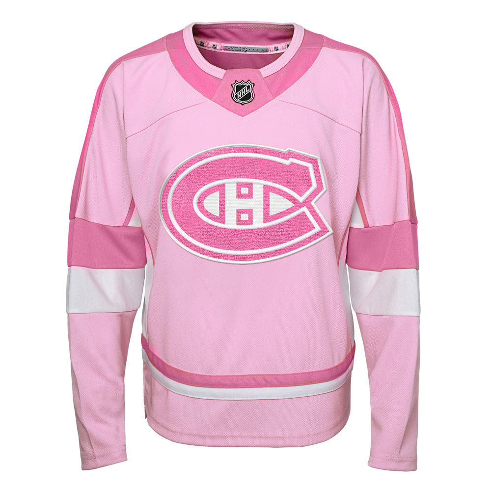Montreal Canadiens Toddler Girls Pink Logo T-Shirt