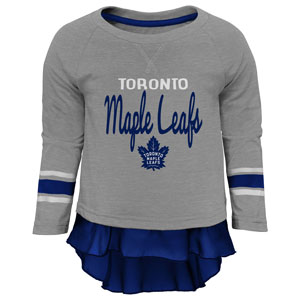 Toronto Maple Leafs Toddler Girls Show Off Long Sleeve Top and Leggings Set by Outerstuff