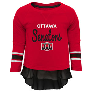 Ottawa Senators Infant Girls Show Off Long Sleeve Top and Leggings Set by Outerstuff