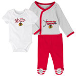 Chicago Blackhawks Newborn Future Champ Bodysuit, Shirt, and Pants Set by Outerstuff