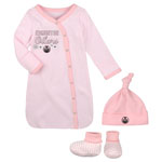 Edmonton Oilers Newborn Girls Sweet Fan Gown, Hat & Booties Set by Outerstuff