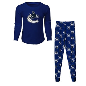 Vancouver Canucks Preschool Long Sleeve T-Shirt & Pants Sleep Set by Outerstuff