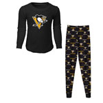 Pittsburgh Penguins Preschool Long Sleeve T-Shirt & Pants Sleep Set by Outerstuff