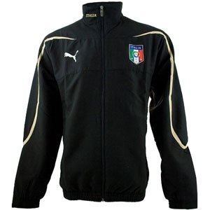 Puma Italy Black Soccer Woven Jacket 2010/11