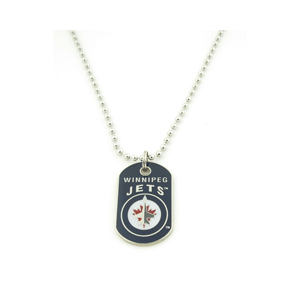 JF Sports Winnipeg Jets Dog Tag Necklace