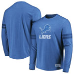 Detroit Lions Flex Double Stripe Long Sleeve T-Shirt by Majestic