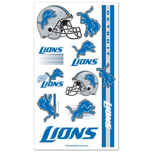 Wincraft Detroit Lions Temporary Tattoos