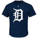 Detroit Tigers Official Logo T-Shirt by Majestic