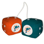 Fremont Die Miami Dolphins Fuzzy Dice