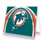 Hunter Manufacturing Miami Dolphins Greeting Card