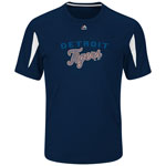 Detroit Tigers Crowding the Plate Cool Base T-Shirt by Majestic