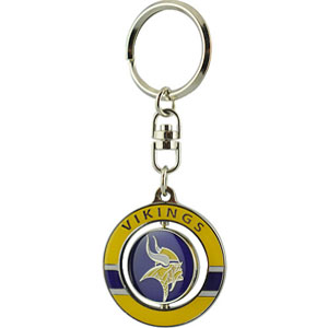 JF Sports Minnesota Vikings Spinner Key Chain