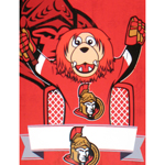 Ottawa Senators Mascot Spartacat 46''x60'' Super Plush Micro Raschel Throw Blanket by Northwest