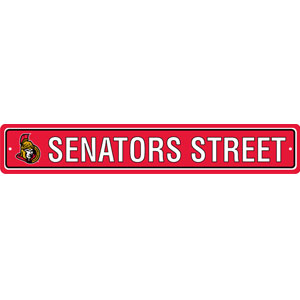 Fremont Die Ottawa Senators Plastic Street Sign
