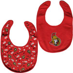 Ottawa Senators 2-Piece Baby Bib Set by Mighty Mac