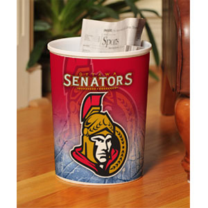 The Memory Company Ottawa Senators Plastic Garbage Can