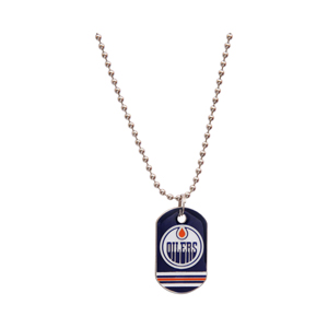 JF Sports Edmonton Oilers Dog Tag Necklace