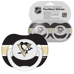 First Time Fan Pittsburgh Penguins 2-Pack Baby Pacifier Set