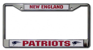 Rico Industries New England Patriots Metal License Plate Frame