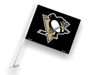 Fremont Die Pittsburgh Penguins Double Sided Car Flag