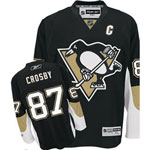Reebok Pittsburgh Penguins Sidney Crosby Premier Replica Home NHL Hockey Jersey