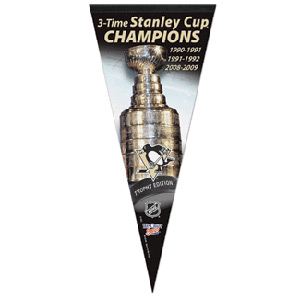 Wincraft Pittsburgh Penguins Stanley Cup Champions Premium Felt Pennant
