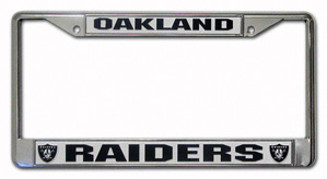 Rico Industries Oakland Raiders Metal License Plate Frame