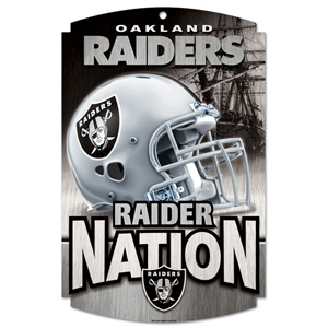 Wincraft Oakland Raiders Wood Sign