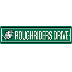 Fremont Die Saskatchewan Roughriders Plastic Street Sign