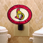 The Memory Company Ottawa Senators Art Glass Night Light