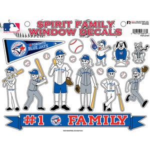 Rico Industries Toronto Blue Jays Spirit Family Window Decals