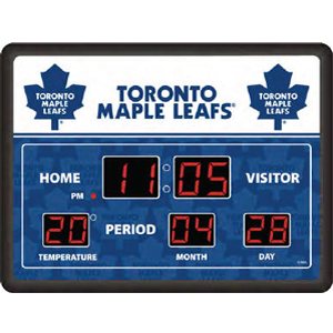 TheSportsDen.ca: Toronto Maple Leafs Scoreboard Wall Clock