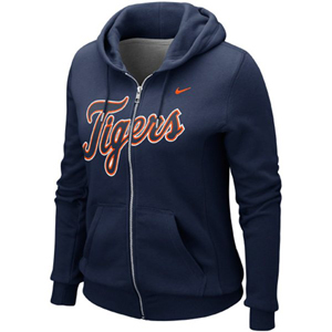 Nike Detroit Tigers Women's Classic Full-Zip Hoodie